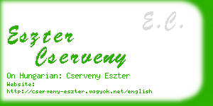 eszter cserveny business card